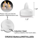 Waterproof Floating LED Tea Lights (12 Pcs) | Warm White, Water-Activated, Flameless Candles for Pool, Vase Centerpieces, and Home Decor.