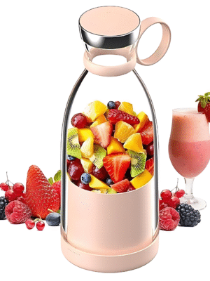 Mini Portable USB Juicer Bottle | Electric Blender for Juices, Smoothie, Protein Shakes | Perfect for Travel Gym Office | Self Mixing Grinder, USB Rechargeable