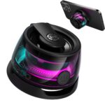 G200 Magnetic Phone Stand Bluetooth Speaker - Gift Ideas - Small Multifunctional Portable RGB Wireless Speaker with Strong Magnet for Home/Office/Travel/Fridge/Workbench/Car & Anything Metal