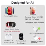 3 in 1 MagSafe Magnetic Foldable Wireless Charger for iPhone 17 to 12 Series | Compatible with AirPods Pro/2/3 | Compatible with only Apple Watch Series | 23W Charging | Wireless Charger - Matte Black