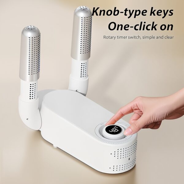 Electric Shoes Dryer Boot Heater Deodorizer Dehumidifier Machine Home Portable Smart Electric Shoe Drying (White)