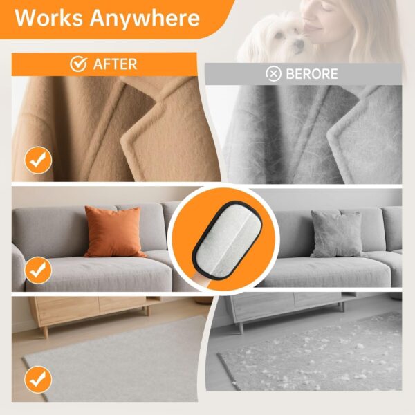 Pet Hair Removal Glove for Cats & Dogs, 2025 Newly Upgraded Five-Finger Electrostatic Pet Hair Gloves, Reusable Pet Hair Remover Tool for Clothing, Couch, Carpet, Cat Grooming Gloves-1 PCS