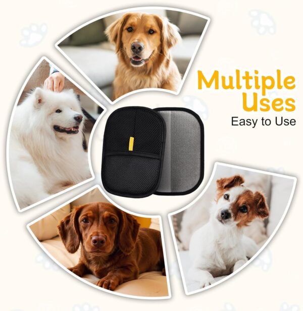 Pet Hair Removal Glove for Cats & Dogs, 2025 Newly Upgraded Five-Finger Electrostatic Pet Hair Gloves, Reusable Pet Hair Remover Tool for Clothing, Couch, Carpet, Cat Grooming Gloves-1 PCS