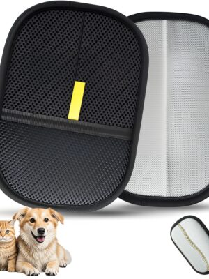 Pet Hair Removal Glove for Cats & Dogs, 2025 Newly Upgraded Five-Finger Electrostatic Pet Hair Gloves, Reusable Pet Hair Remover Tool for Clothing, Couch, Carpet, Cat Grooming Gloves-1 PCS