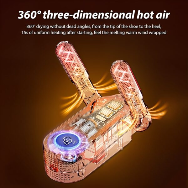 Electric Shoes Dryer Boot Heater Deodorizer Dehumidifier Machine Home Portable Smart Electric Shoe Drying (White)