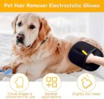 Pet Hair Removal Glove for Cats & Dogs, 2025 Newly Upgraded Five-Finger Electrostatic Pet Hair Gloves, Reusable Pet Hair Remover Tool for Clothing, Couch, Carpet, Cat Grooming Gloves-1 PCS
