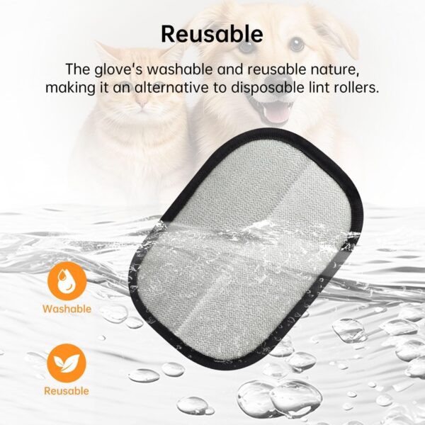 Pet Hair Removal Glove for Cats & Dogs, 2025 Newly Upgraded Five-Finger Electrostatic Pet Hair Gloves, Reusable Pet Hair Remover Tool for Clothing, Couch, Carpet, Cat Grooming Gloves-1 PCS