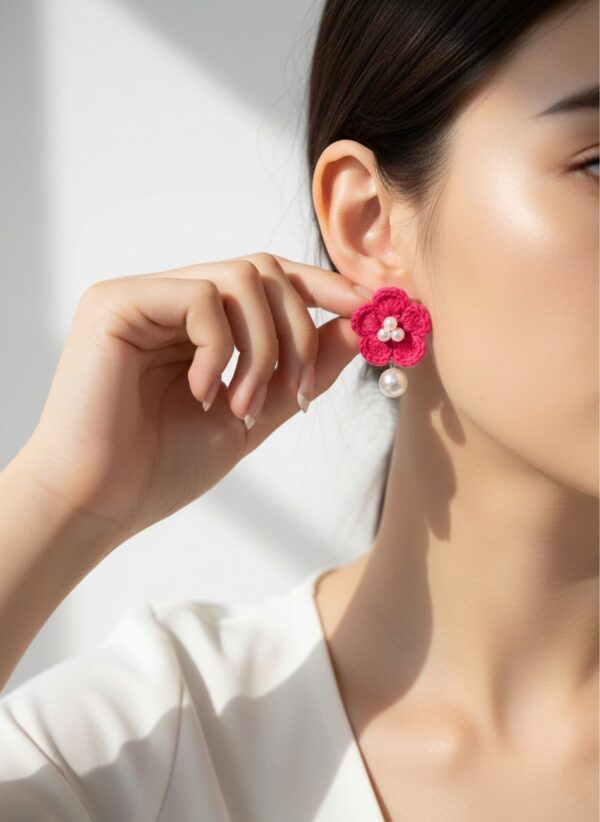 Handcrafted Woolen Earrings - A Touch of Elegance